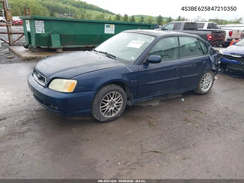 2004 Subaru Legacy L Special VIN: 4S3BE625847210350 Lot: 42221639
