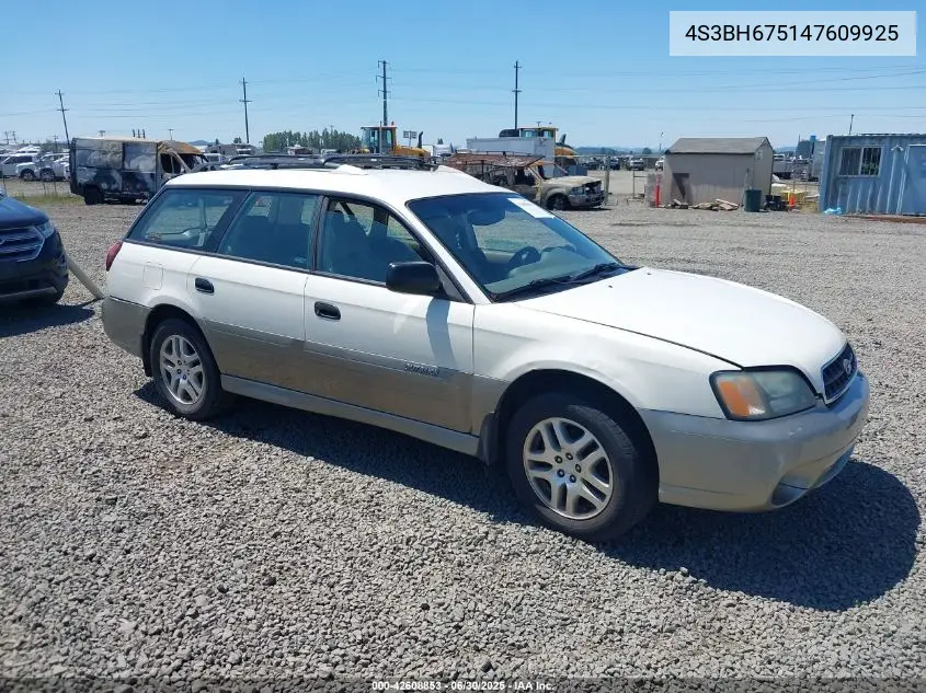 2004 Subaru Legacy Outback Awp VIN: 4S3BH675147609925 Lot: 42608853
