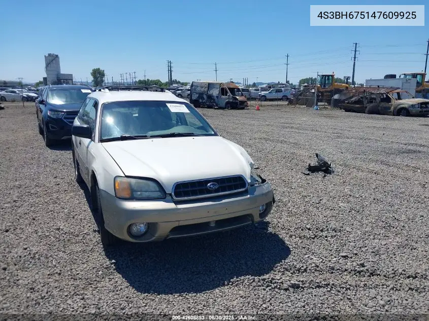 2004 Subaru Legacy Outback Awp VIN: 4S3BH675147609925 Lot: 42608853