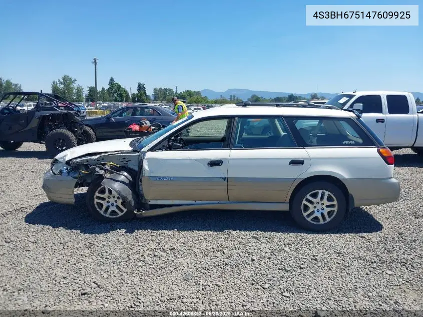 2004 Subaru Legacy Outback Awp VIN: 4S3BH675147609925 Lot: 42608853