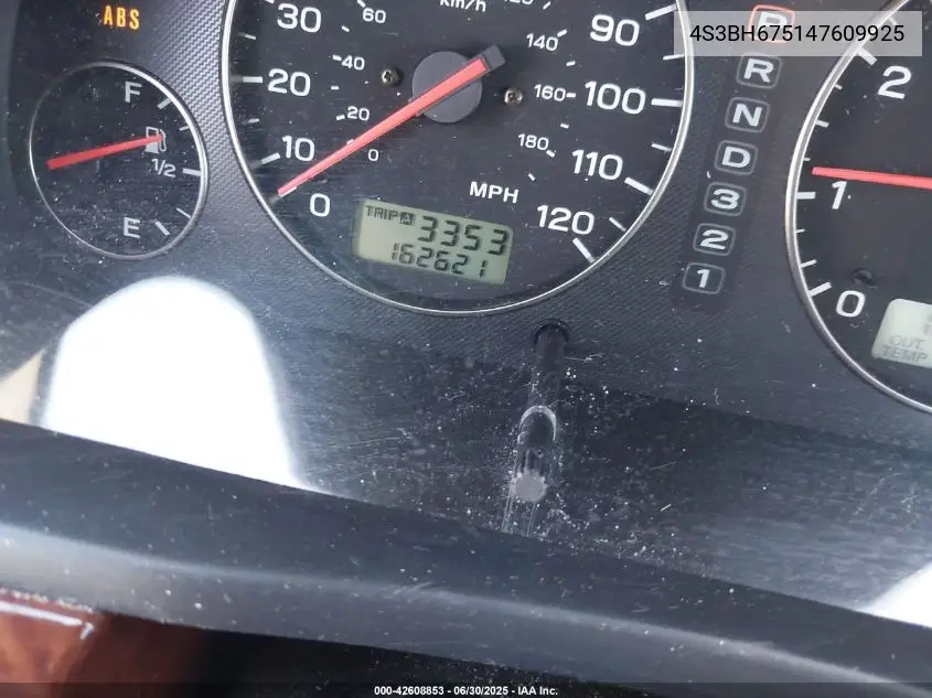 2004 Subaru Legacy Outback Awp VIN: 4S3BH675147609925 Lot: 42608853