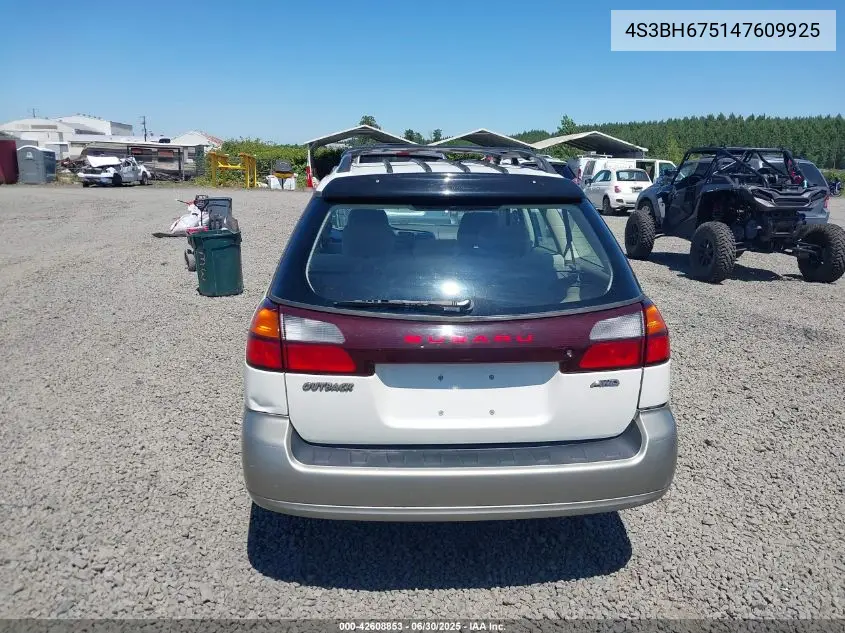 2004 Subaru Legacy Outback Awp VIN: 4S3BH675147609925 Lot: 42608853
