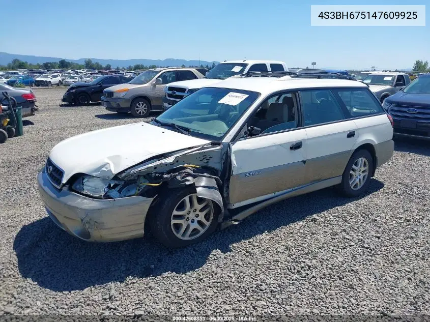 2004 Subaru Legacy Outback Awp VIN: 4S3BH675147609925 Lot: 42608853