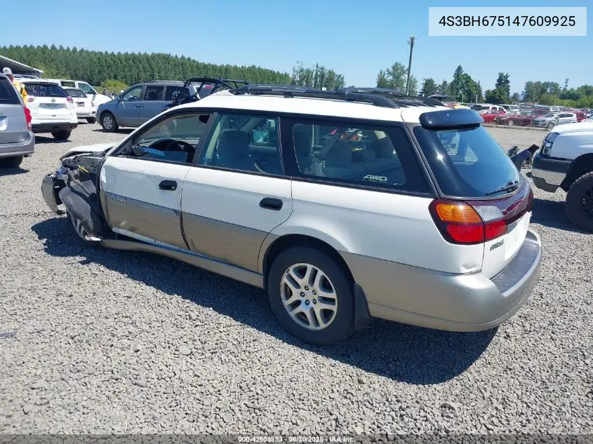 2004 Subaru Legacy Outback Awp VIN: 4S3BH675147609925 Lot: 42608853