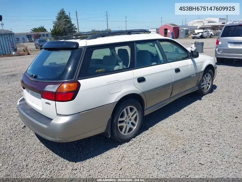 2004 Subaru Legacy Outback Awp VIN: 4S3BH675147609925 Lot: 42608853