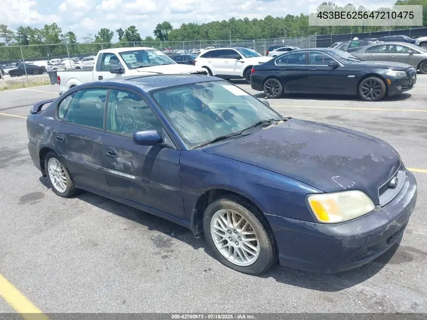 2004 Subaru Legacy L/L W/35Th Anniversary Edition VIN: 4S3BE625647210475 Lot: 42760973