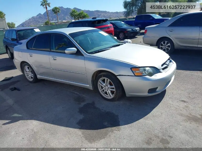 2005 Subaru Legacy 2.5I VIN: 4S3BL616257227937 Lot: 42208088