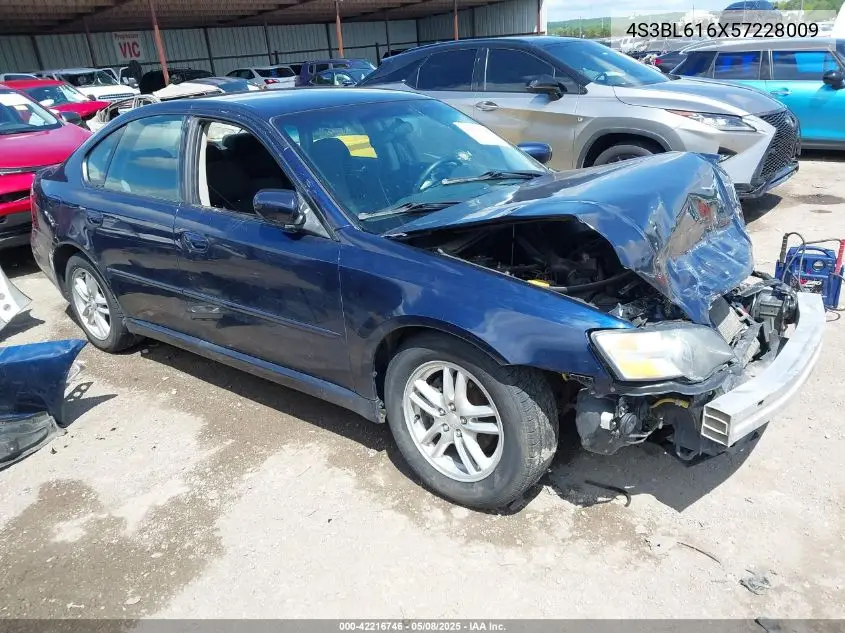 2005 Subaru Legacy 2.5I VIN: 4S3BL616X57228009 Lot: 42216746
