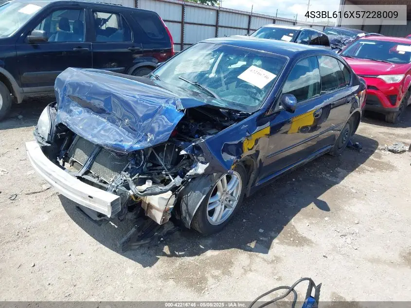 2005 Subaru Legacy 2.5I VIN: 4S3BL616X57228009 Lot: 42216746