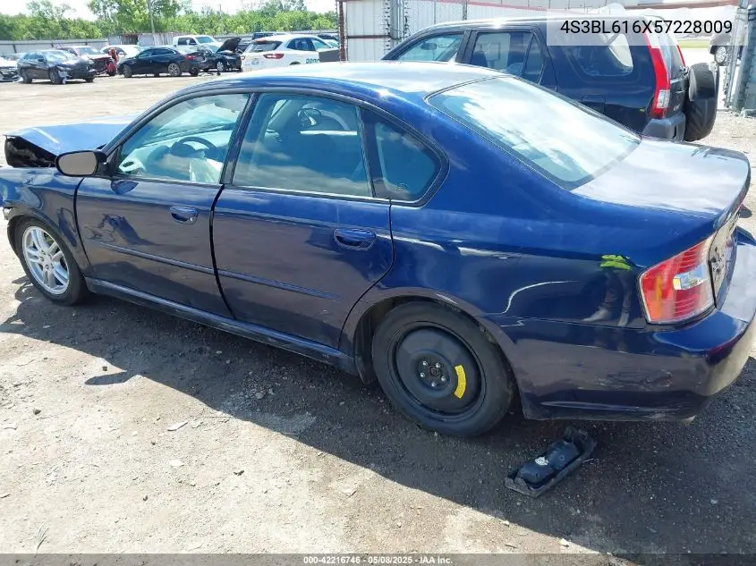 2005 Subaru Legacy 2.5I VIN: 4S3BL616X57228009 Lot: 42216746