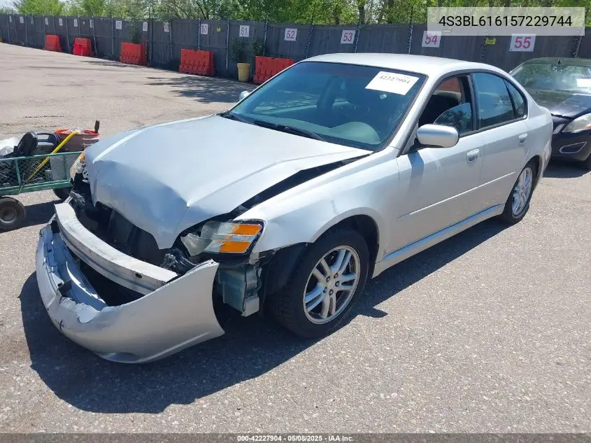 2005 Subaru Legacy 2.5I VIN: 4S3BL616157229744 Lot: 42227904