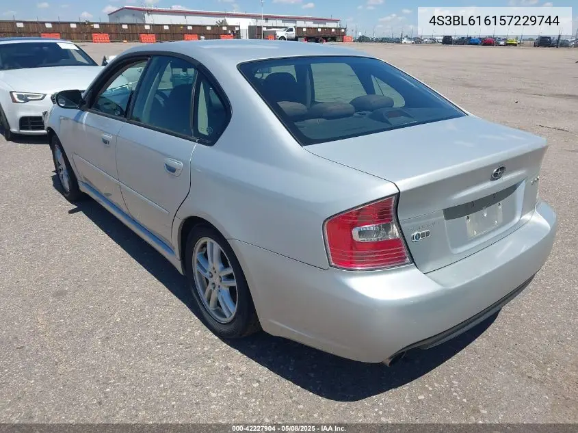 2005 Subaru Legacy 2.5I VIN: 4S3BL616157229744 Lot: 42227904