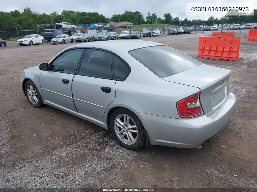2005 Subaru Legacy 2.5I VIN: 4S3BL616156210973 Lot: 42233819