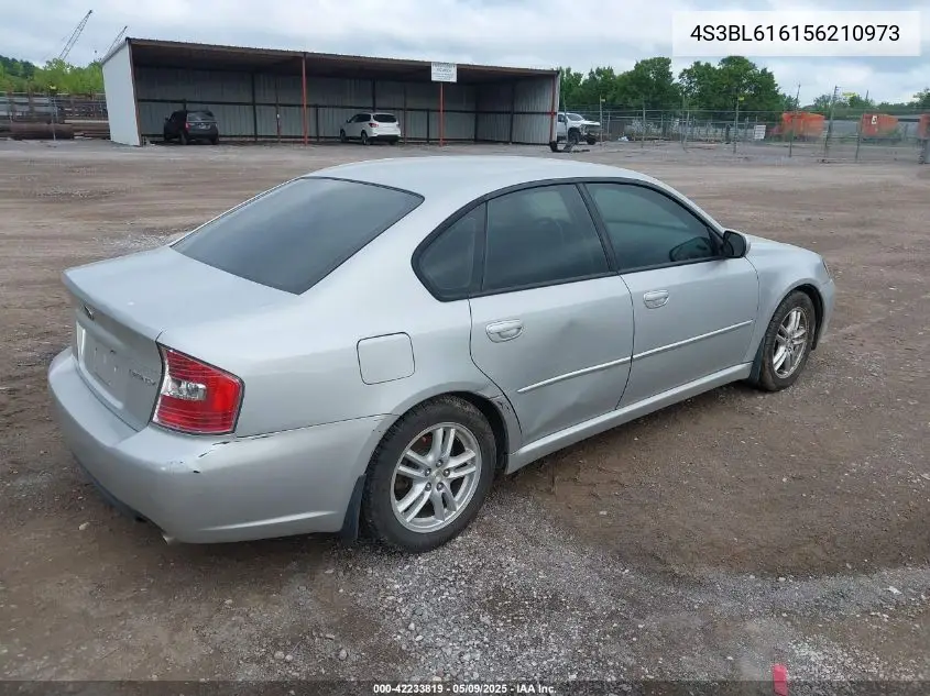 2005 Subaru Legacy 2.5I VIN: 4S3BL616156210973 Lot: 42233819