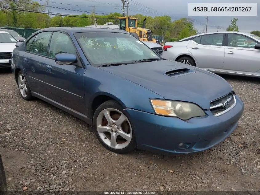 2005 Subaru Legacy 2.5Gt VIN: 4S3BL686654205267 Lot: 42235914