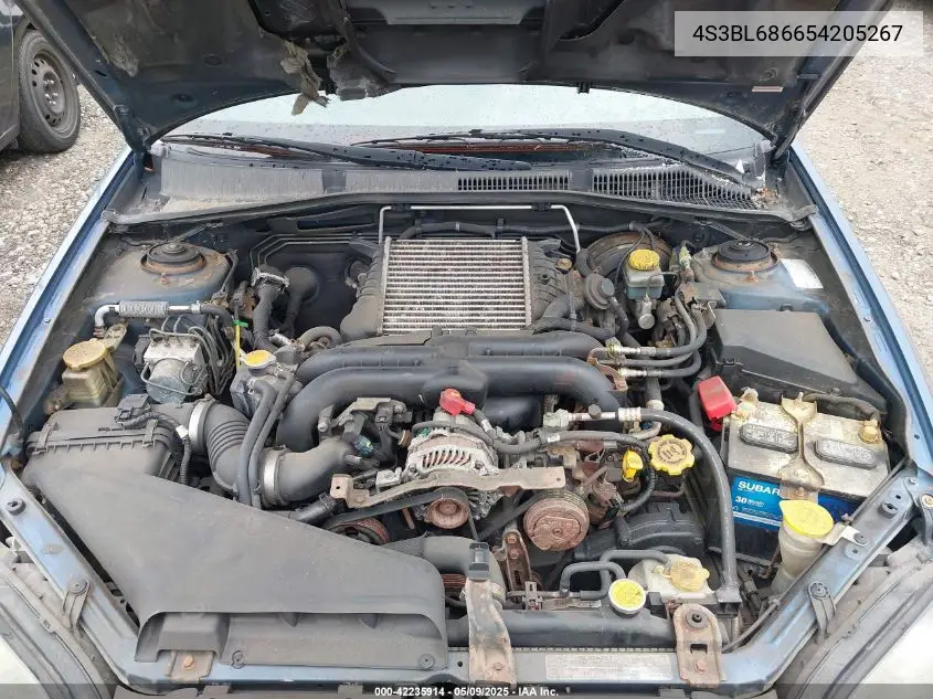 2005 Subaru Legacy 2.5Gt VIN: 4S3BL686654205267 Lot: 42235914