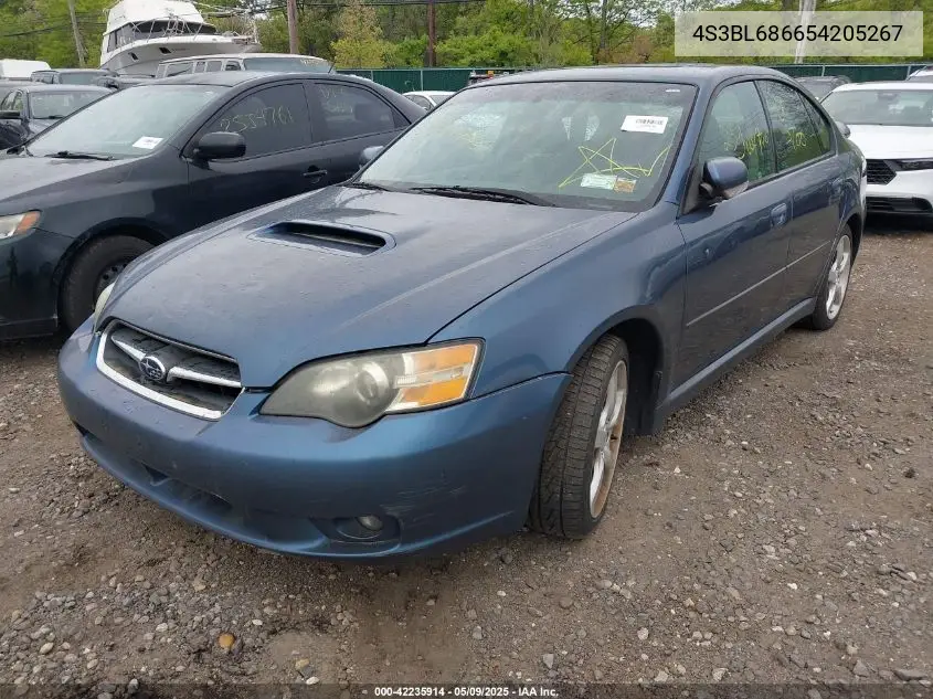 2005 Subaru Legacy 2.5Gt VIN: 4S3BL686654205267 Lot: 42235914
