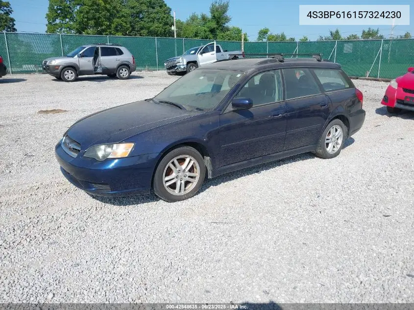 2005 Subaru Legacy 2.5I VIN: 4S3BP616157324230 Lot: 42548635