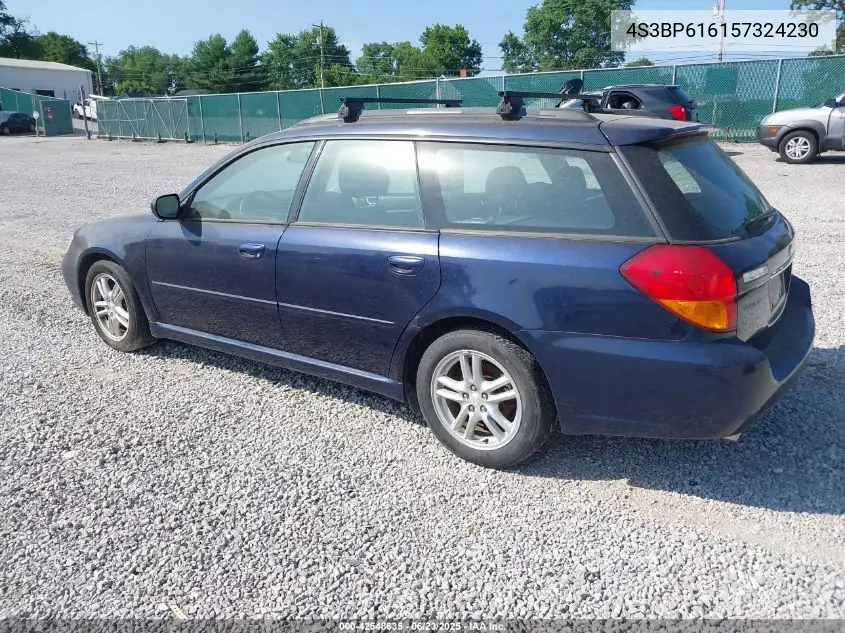 2005 Subaru Legacy 2.5I VIN: 4S3BP616157324230 Lot: 42548635
