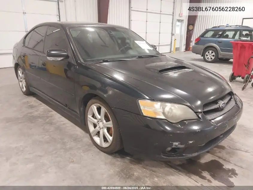 2005 Subaru Legacy 2.5Gt Limited VIN: 4S3BL676056228260 Lot: 42594589