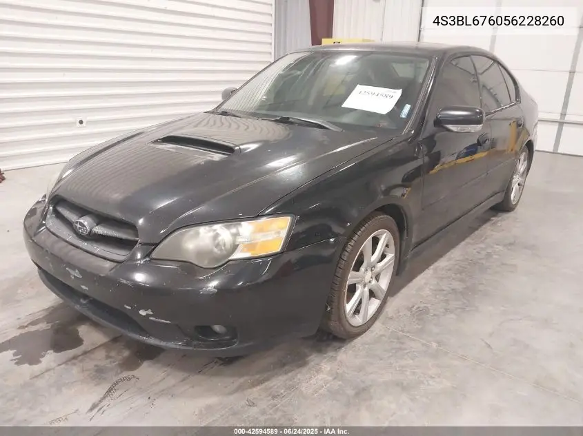 2005 Subaru Legacy 2.5Gt Limited VIN: 4S3BL676056228260 Lot: 42594589
