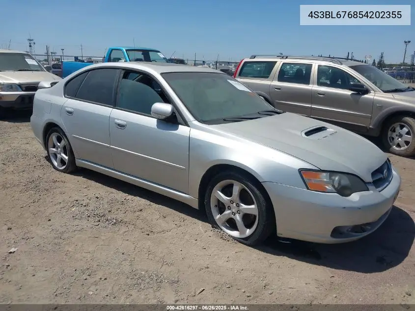 2005 Subaru Legacy 2.5Gt Limited VIN: 4S3BL676854202355 Lot: 42616297