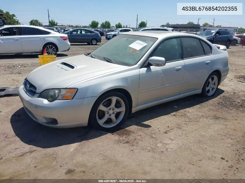 2005 Subaru Legacy 2.5Gt Limited VIN: 4S3BL676854202355 Lot: 42616297