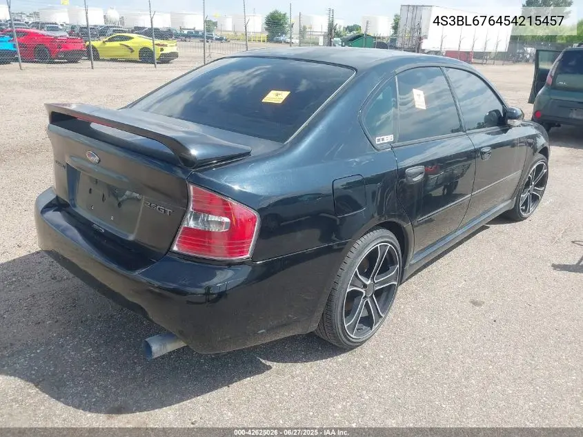 2005 Subaru Legacy 2.5Gt Limited VIN: 4S3BL676454215457 Lot: 42625026
