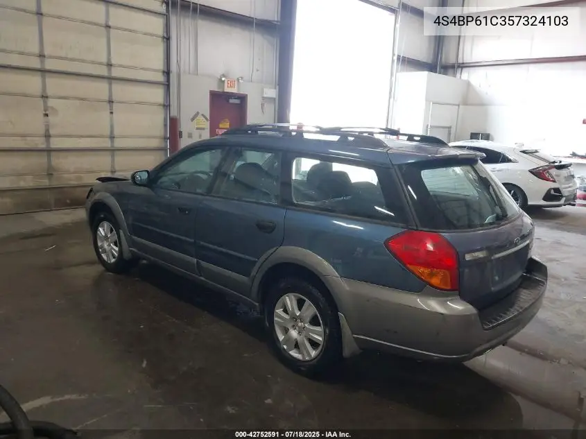 2005 Subaru Legacy (Natl) 2.5I/Outback VIN: 4S4BP61C357324103 Lot: 42752591