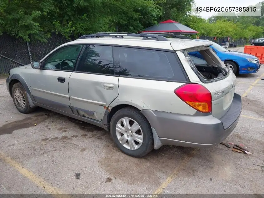 2005 Subaru Legacy Outback 2.5I Limited VIN: 4S4BP62C657385315 Lot: 42765432