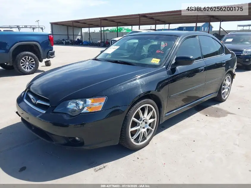 2005 Subaru Legacy 2.5I Limited VIN: 4S3BL626256200175 Lot: 42776403