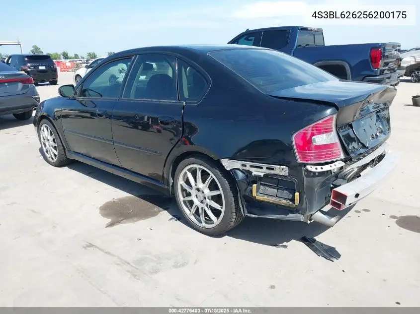 2005 Subaru Legacy 2.5I Limited VIN: 4S3BL626256200175 Lot: 42776403