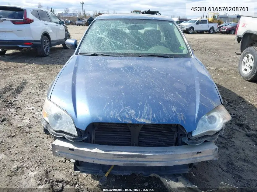 2007 Subaru Legacy 2.5I VIN: 4S3BL616576208761 Lot: 42194308