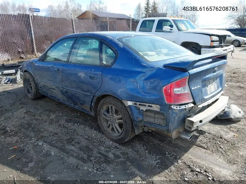 2007 Subaru Legacy 2.5I VIN: 4S3BL616576208761 Lot: 42194308