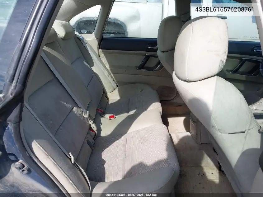 2007 Subaru Legacy 2.5I VIN: 4S3BL616576208761 Lot: 42194308