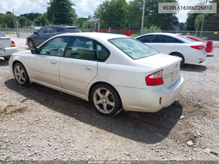 2008 Subaru Legacy 2.5I VIN: 4S3BL616386226810 Lot: 42765827