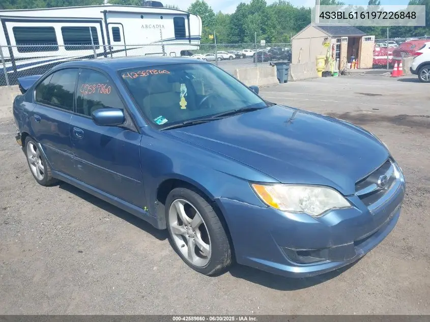 2009 Subaru Legacy 2.5I VIN: 4S3BL616197226848 Lot: 42589860
