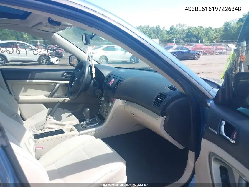 2009 Subaru Legacy 2.5I VIN: 4S3BL616197226848 Lot: 42589860