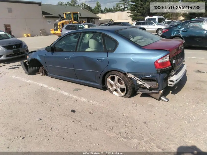 2009 Subaru Legacy 2.5I VIN: 4S3BL616X96219788 Lot: 42769940