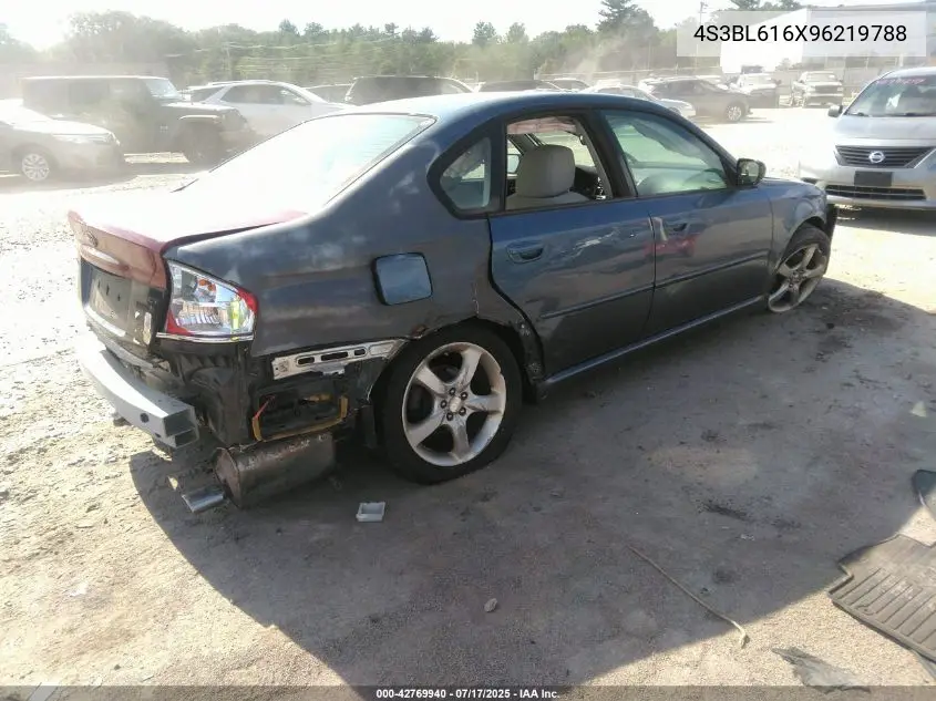 2009 Subaru Legacy 2.5I VIN: 4S3BL616X96219788 Lot: 42769940