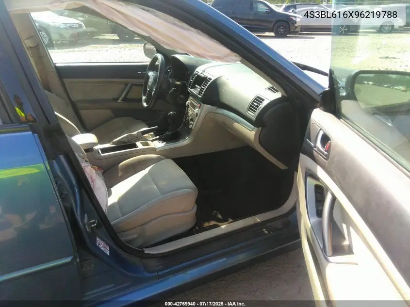 2009 Subaru Legacy 2.5I VIN: 4S3BL616X96219788 Lot: 42769940