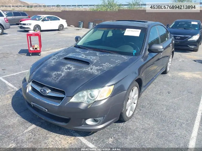 2009 Subaru Legacy 2.5Gt Limited VIN: 4S3BL676894213894 Lot: 42784929