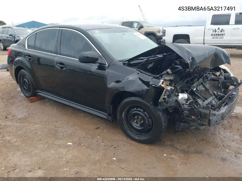 2010 Subaru Legacy 2.5I VIN: 4S3BMBA65A3217491 Lot: 42243996