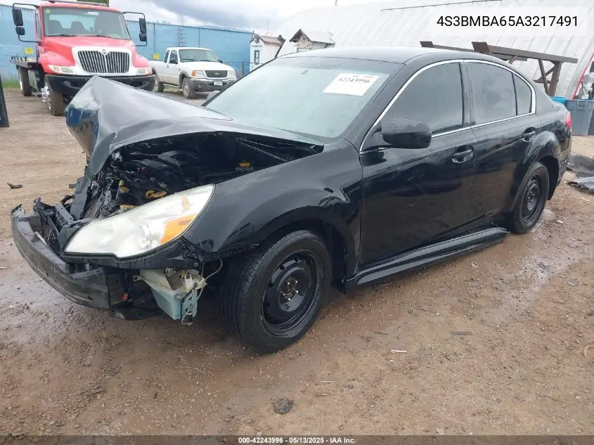 2010 Subaru Legacy 2.5I VIN: 4S3BMBA65A3217491 Lot: 42243996