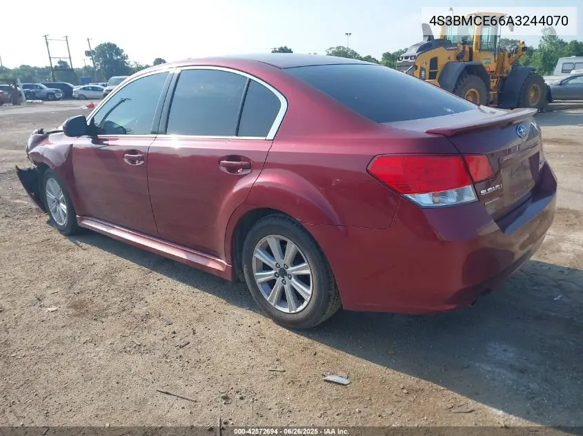 2010 Subaru Legacy 2.5I Premium VIN: 4S3BMCE66A3244070 Lot: 42572694