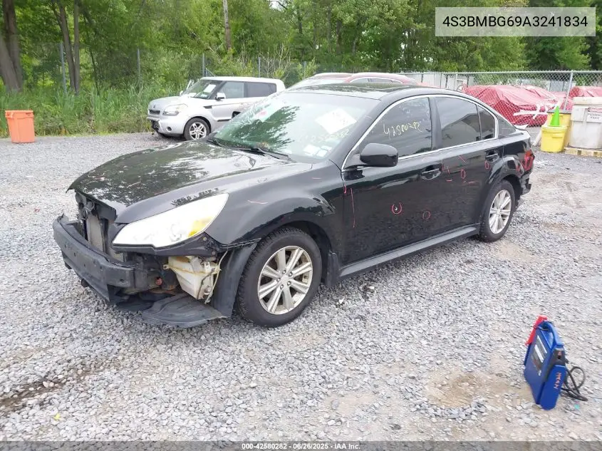 2010 Subaru Legacy 2.5I Premium VIN: 4S3BMBG69A3241834 Lot: 42580282