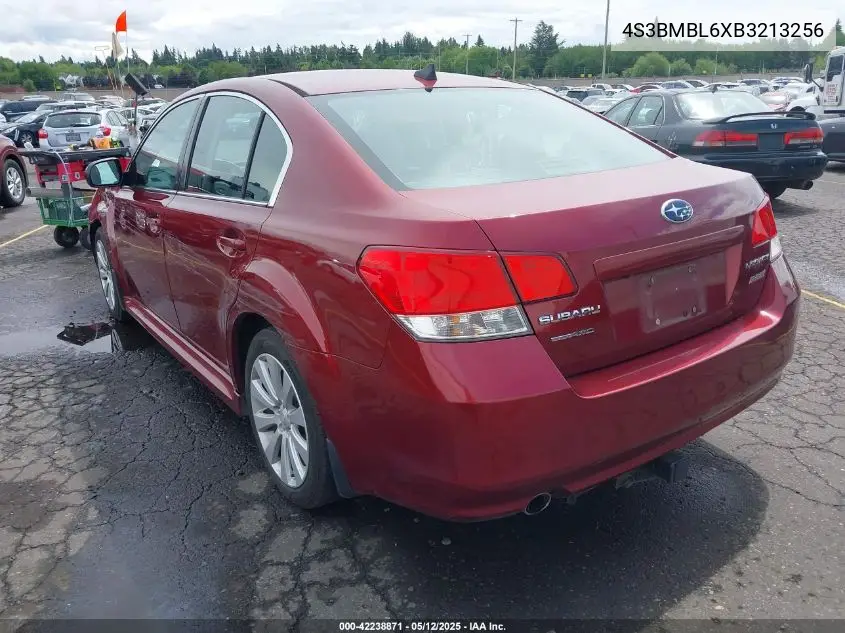 2011 Subaru Legacy 2.5I Limited VIN: 4S3BMBL6XB3213256 Lot: 42238871