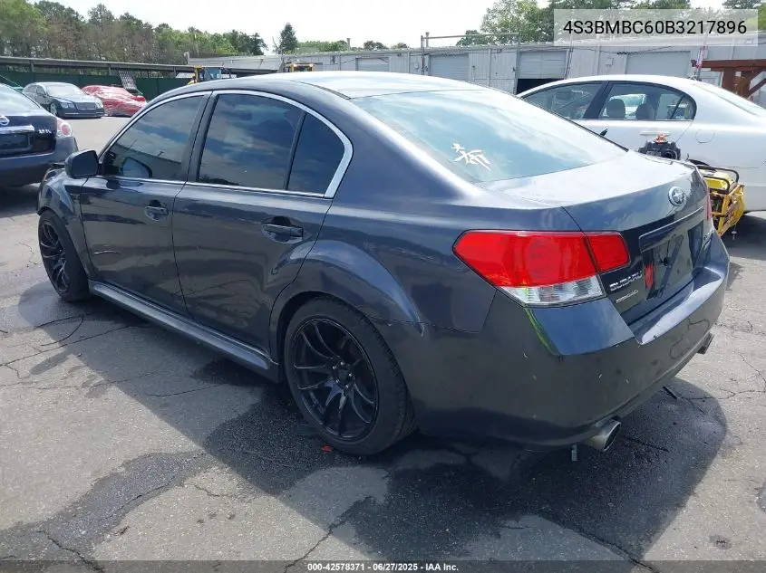 2011 Subaru Legacy 2.5I Premium VIN: 4S3BMBC60B3217896 Lot: 42578371