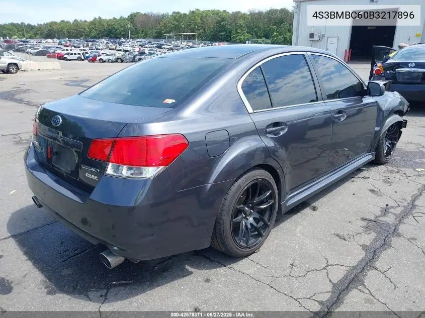 2011 Subaru Legacy 2.5I Premium VIN: 4S3BMBC60B3217896 Lot: 42578371