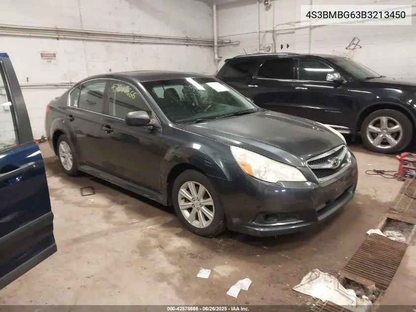 2011 Subaru Legacy 2.5I Premium VIN: 4S3BMBG63B3213450 Lot: 42578666